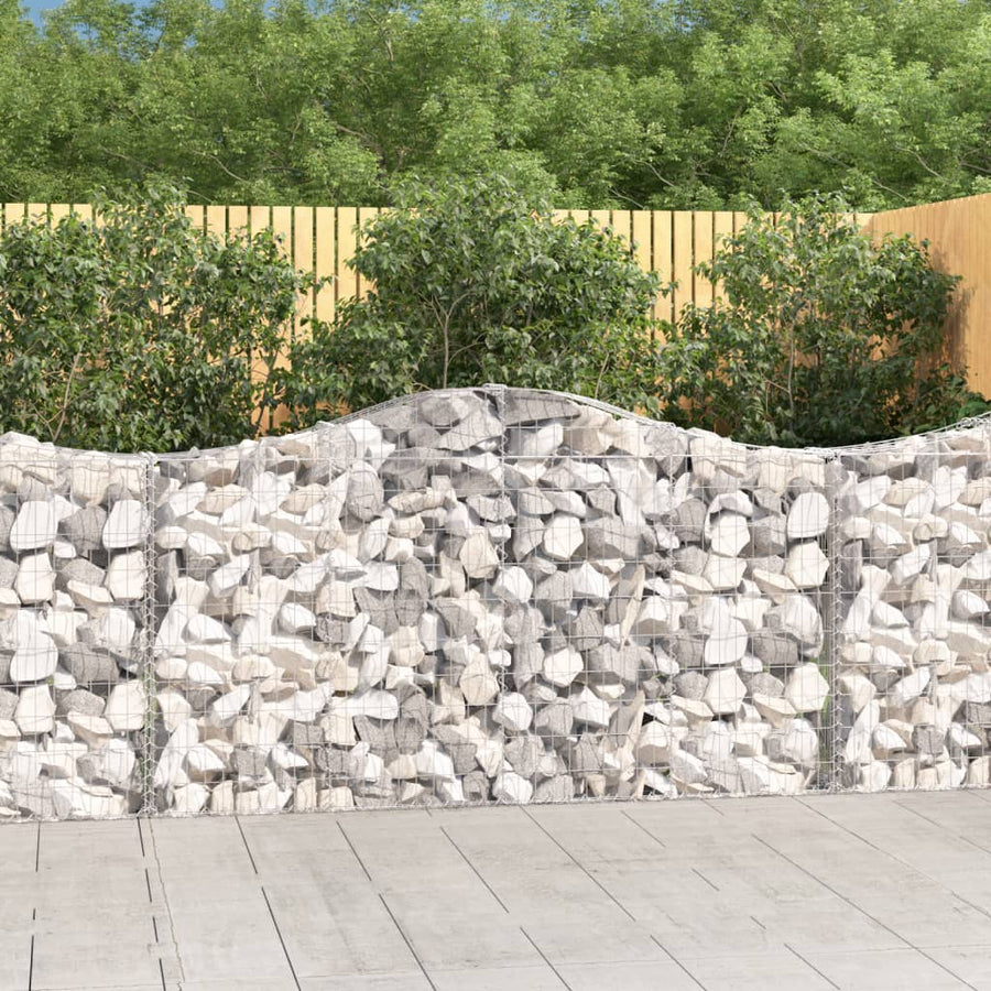 Schanskorven 11 st gewelfd 200x30x100/120 cm ijzer 11 200 x 30 x 100/120 cm