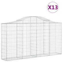 Schanskorven 13 st gewelfd 200x30x100/120 cm ijzer 13 200 x 30 x 100/120 cm