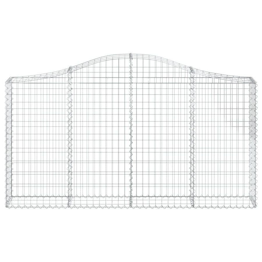 Schanskorven 14 st gewelfd 200x30x100/120 cm ijzer 14 200 x 30 x 100/120 cm