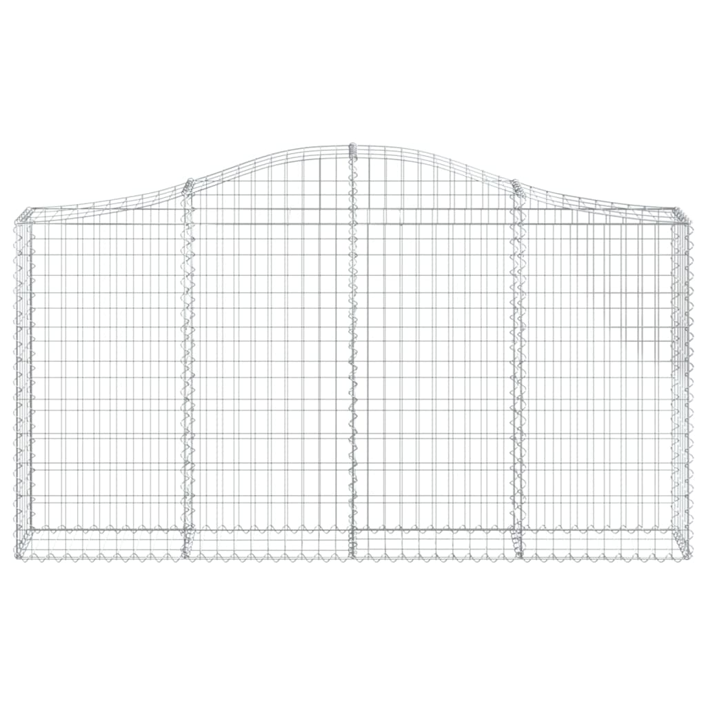 Schanskorven 15 st gewelfd 200x30x100/120 cm ijzer 15 200 x 30 x 100/120 cm