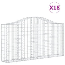 Schanskorven 18 st gewelfd 200x30x100/120 cm ijzer 18 200 x 30 x 100/120 cm