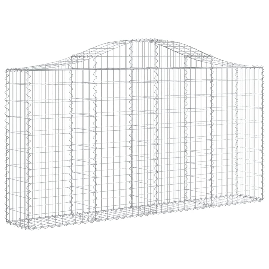 Schanskorven 20 st gewelfd 200x30x100/120 cm ijzer 20 200 x 30 x 100/120 cm