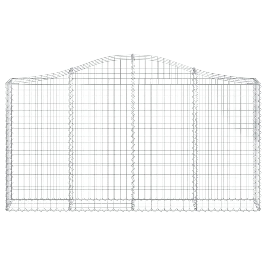 Schanskorven 20 st gewelfd 200x30x100/120 cm ijzer 20 200 x 30 x 100/120 cm