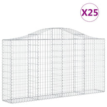 Schanskorven 25 st gewelfd 200x30x100/120 cm ijzer 25 200 x 30 x 100/120 cm