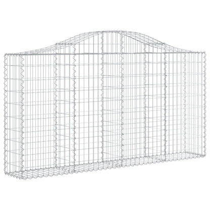 Schanskorven 30 st gewelfd 200x30x100/120 cm ijzer 30 200 x 30 x 100/120 cm