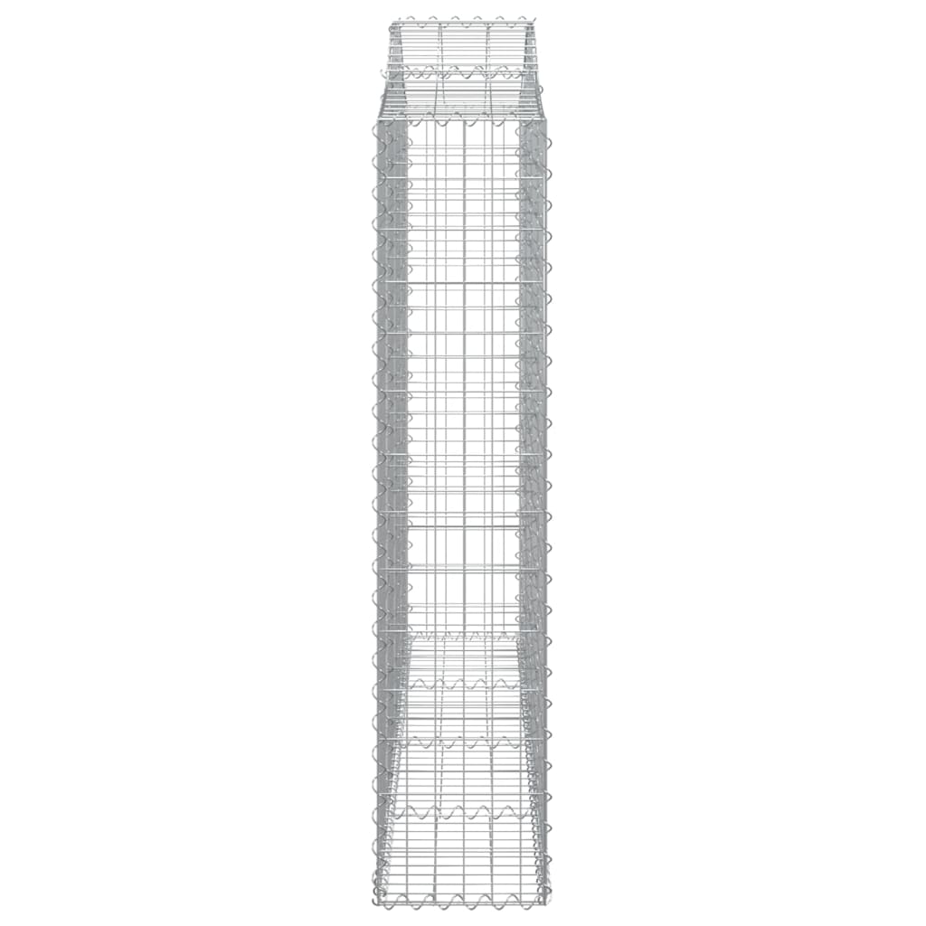 Schanskorven 2 st gewelfd 200x30x140/160 cm ijzer 2 200 x 30 x 140/160 cm