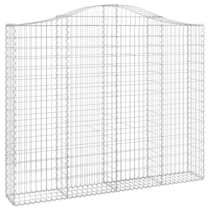 Schanskorven 2 st gewelfd 200x30x160/180 cm ijzer 2 200 x 30 x 160/180 cm