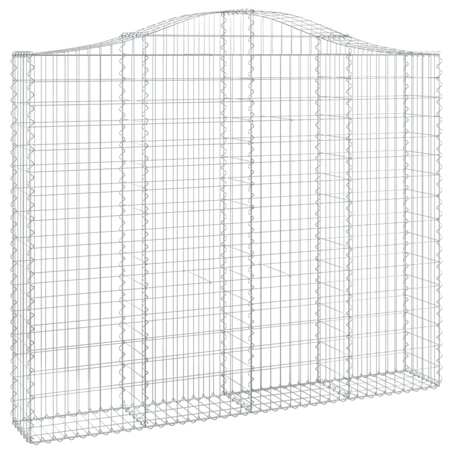 Schanskorven 4 st gewelfd 200x30x160/180 cm ijzer 4 200 x 30 x 160/180 cm