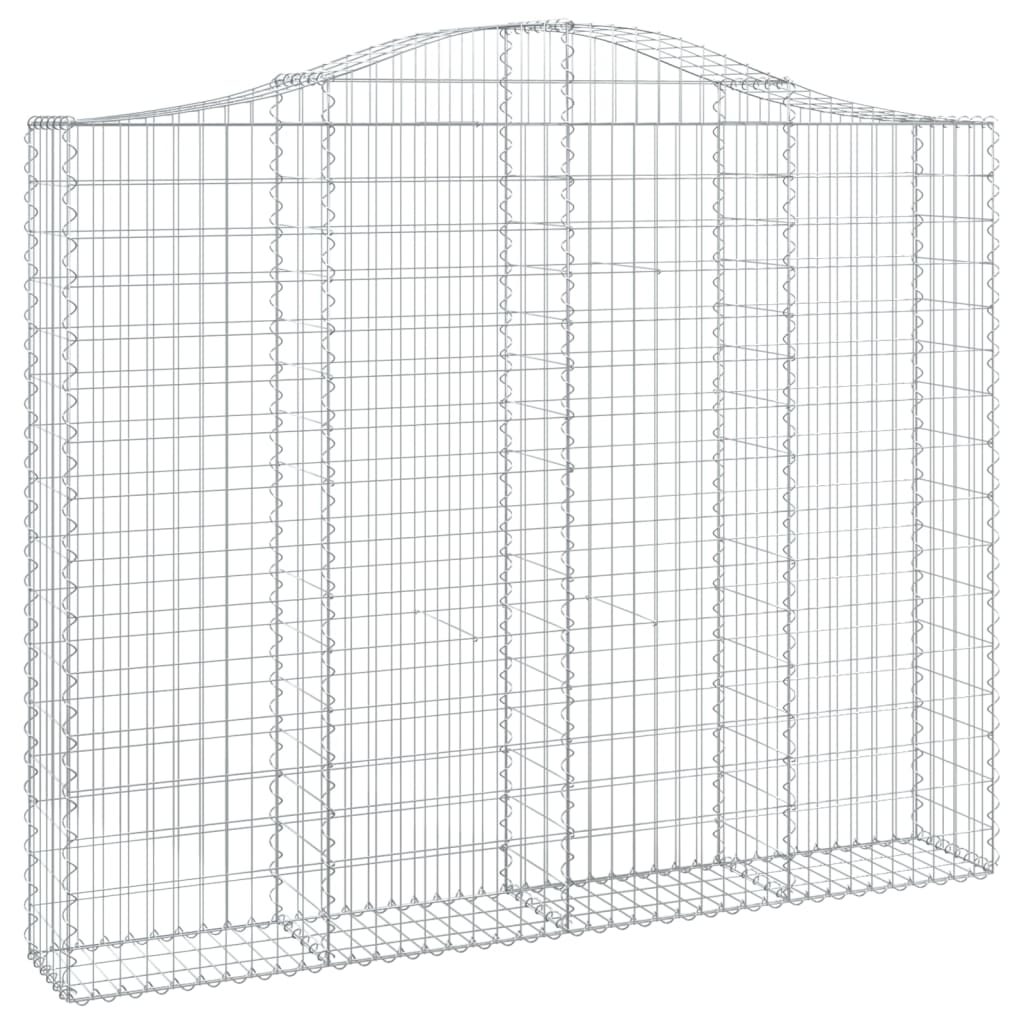 Schanskorven 5 st gewelfd 200x30x160/180 cm ijzer 5 200 x 30 x 160/180 cm