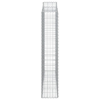 Schanskorven 5 st gewelfd 200x30x160/180 cm ijzer 5 200 x 30 x 160/180 cm