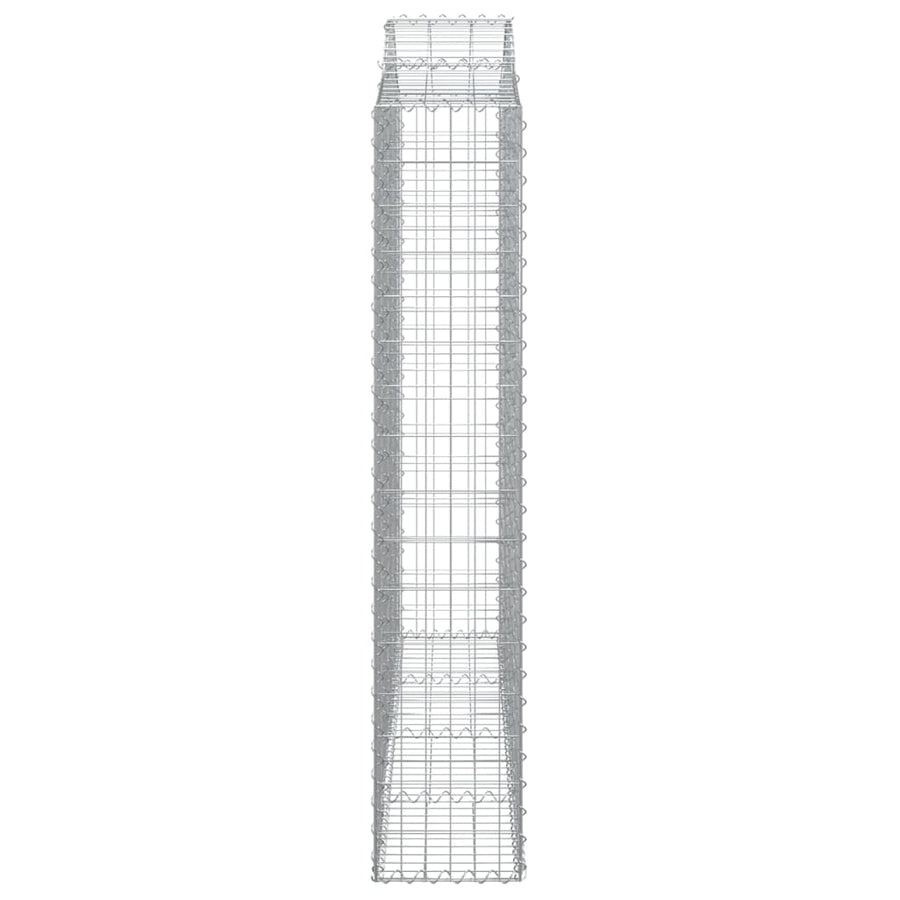 Schanskorven 5 st gewelfd 200x30x160/180 cm ijzer 5 200 x 30 x 160/180 cm