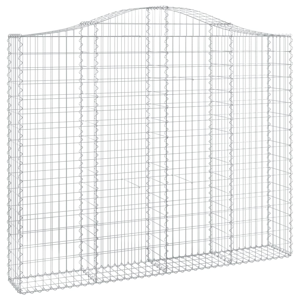 Schanskorven 7 st gewelfd 200x30x160/180 cm ijzer 7 200 x 30 x 160/180 cm