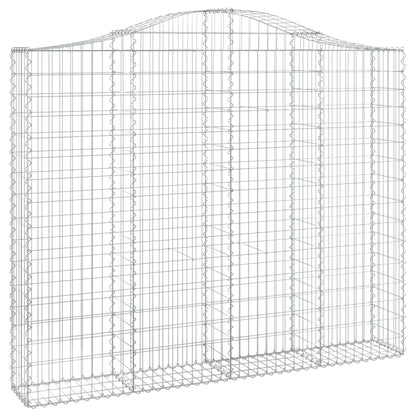Schanskorven 7 st gewelfd 200x30x160/180 cm ijzer 7 200 x 30 x 160/180 cm