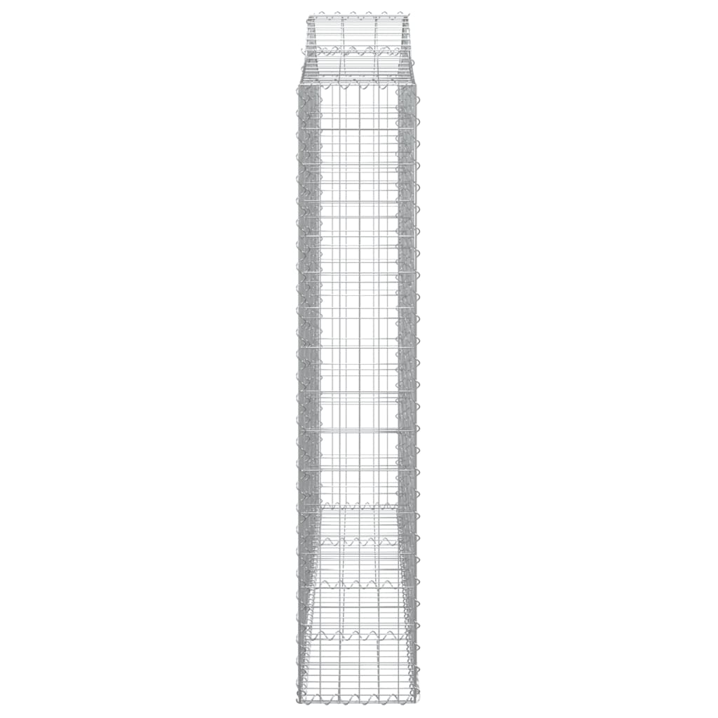 Schanskorven 7 st gewelfd 200x30x160/180 cm ijzer 7 200 x 30 x 160/180 cm