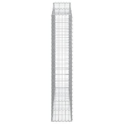 Schanskorven 7 st gewelfd 200x30x160/180 cm ijzer 7 200 x 30 x 160/180 cm