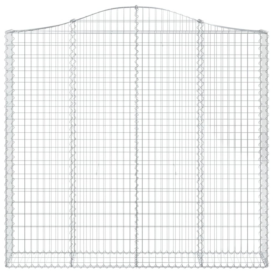 Schanskorven 2 st gewelfd 200x30x180/200 cm ijzer 2 200 x 30 x 180/200 cm