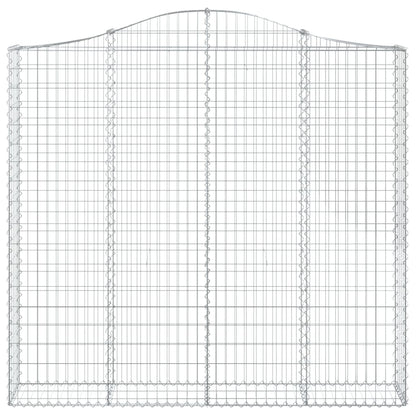Schanskorven 3 st gewelfd 200x30x180/200 cm ijzer 3 200 x 30 x 180/200 cm