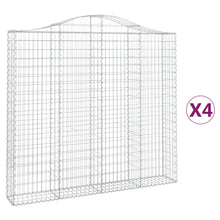 Schanskorven 4 st gewelfd 200x30x180/200 cm ijzer 4 200 x 30 x 180/200 cm