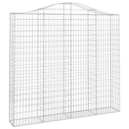 Schanskorven 4 st gewelfd 200x30x180/200 cm ijzer 4 200 x 30 x 180/200 cm