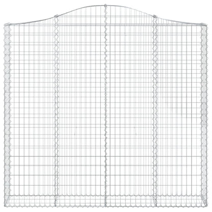 Schanskorven 4 st gewelfd 200x30x180/200 cm ijzer 4 200 x 30 x 180/200 cm