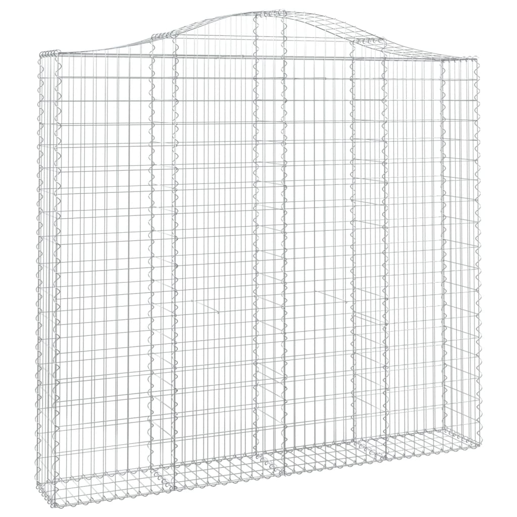 Schanskorven 5 st gewelfd 200x30x180/200 cm ijzer 5 200 x 30 x 180/200 cm