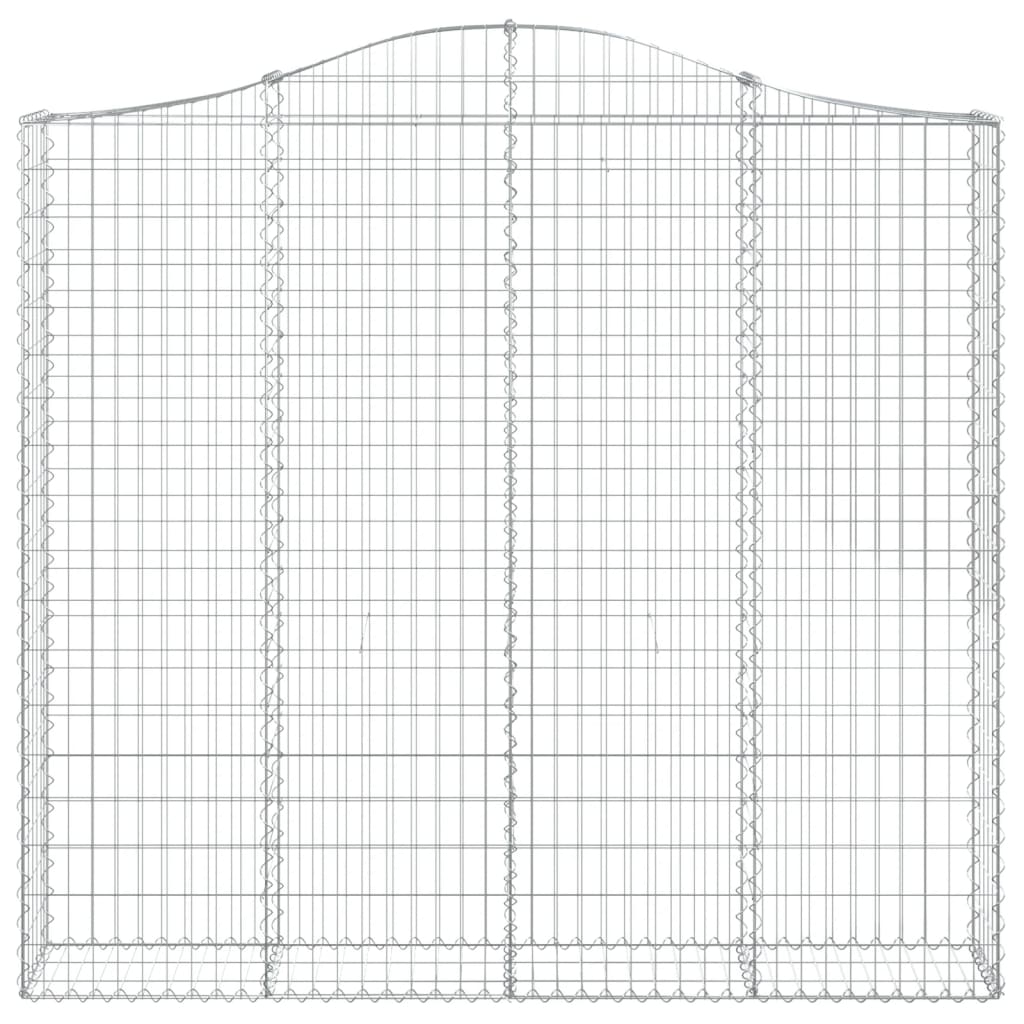 Schanskorven 5 st gewelfd 200x30x180/200 cm ijzer 5 200 x 30 x 180/200 cm