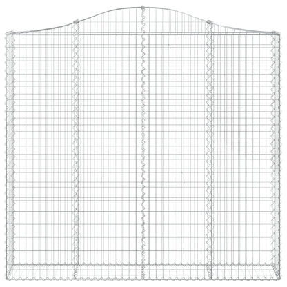 Schanskorven 5 st gewelfd 200x30x180/200 cm ijzer 5 200 x 30 x 180/200 cm