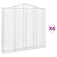 Schanskorven 6 st gewelfd 200x30x180/200 cm ijzer 6 200 x 30 x 180/200 cm
