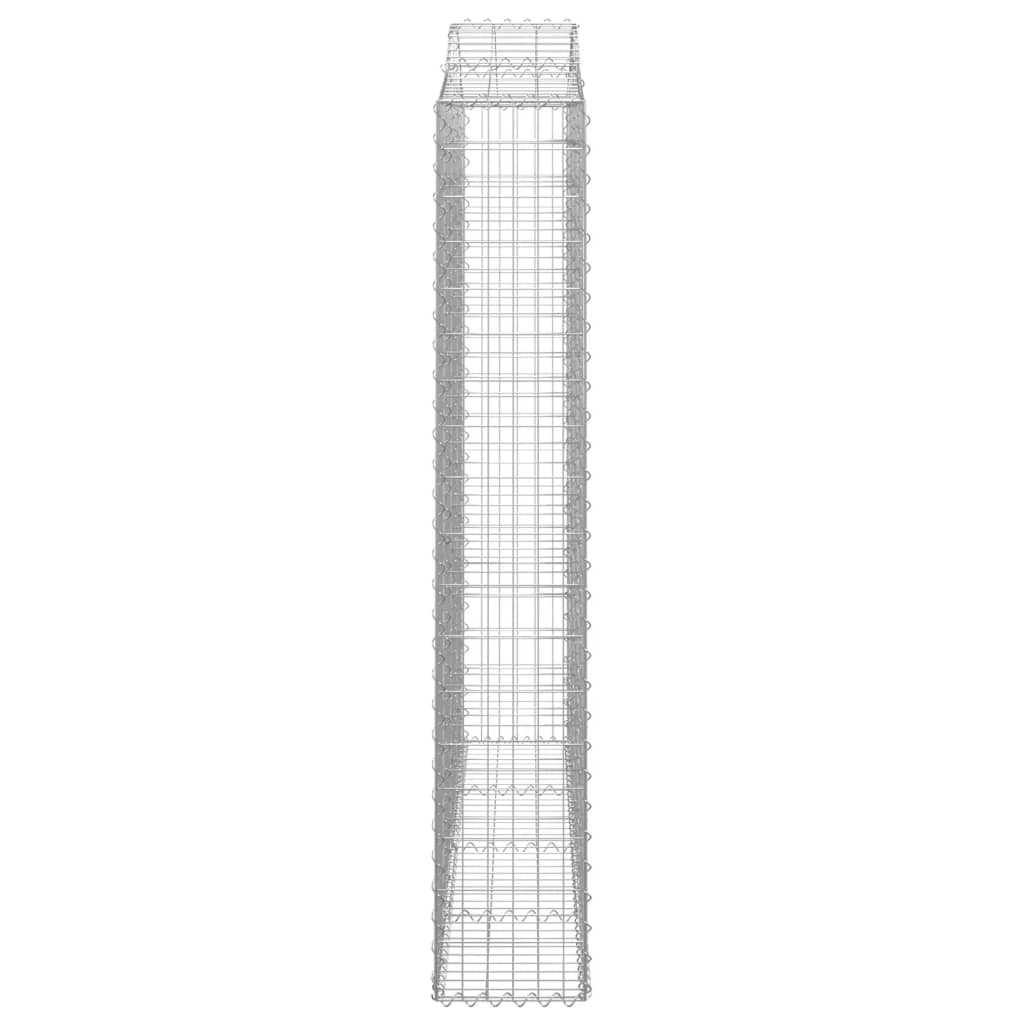 Schanskorven 6 st gewelfd 200x30x180/200 cm ijzer 6 200 x 30 x 180/200 cm