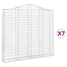 Schanskorven 7 st gewelfd 200x30x180/200 cm ijzer 7 200 x 30 x 180/200 cm