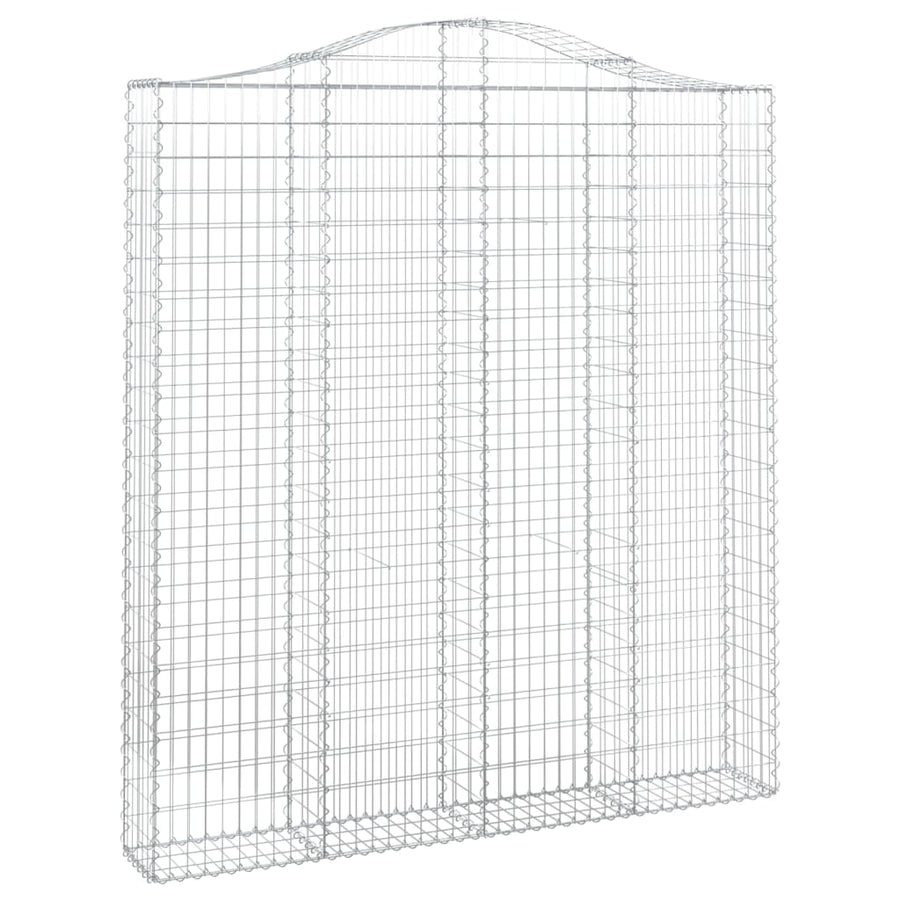 Schanskorven 2 st gewelfd 200x30x220/240 cm ijzer 2 200 x 30 x 220/240 cm