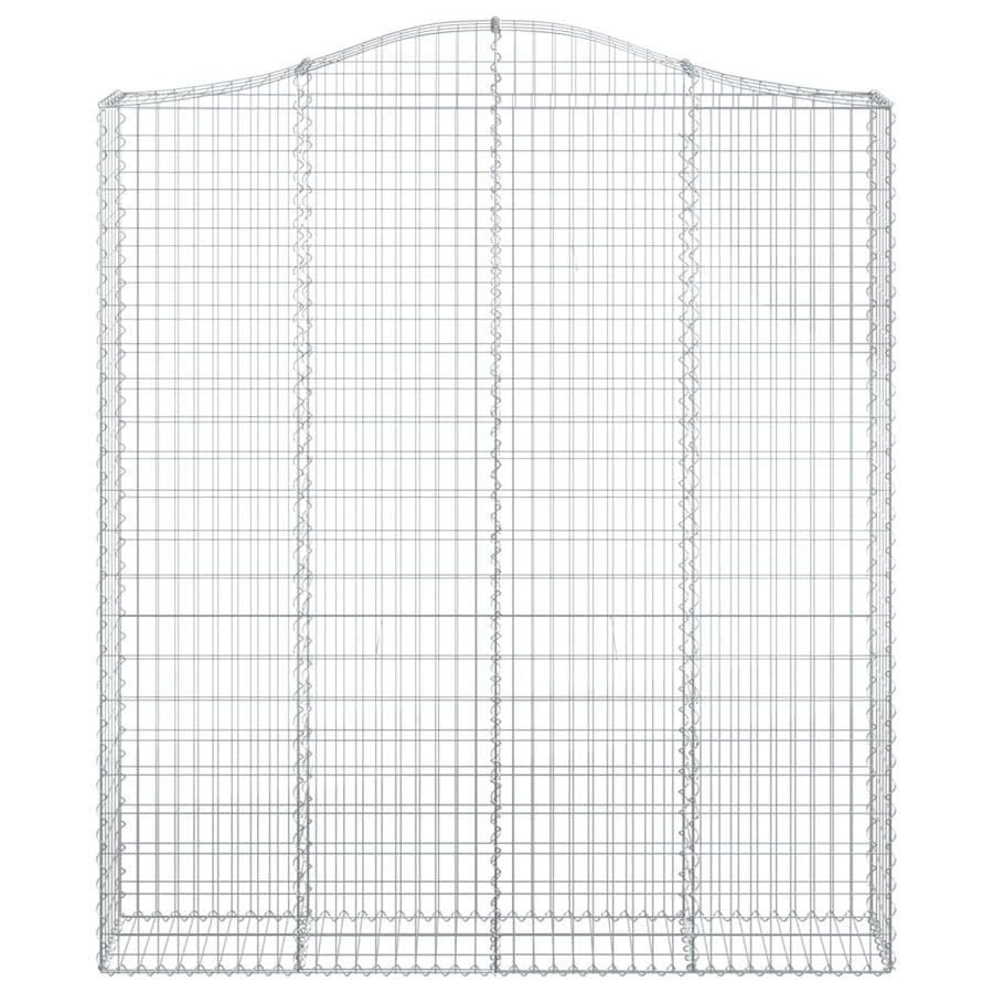 Schanskorven 2 st gewelfd 200x30x220/240 cm ijzer 2 200 x 30 x 220/240 cm