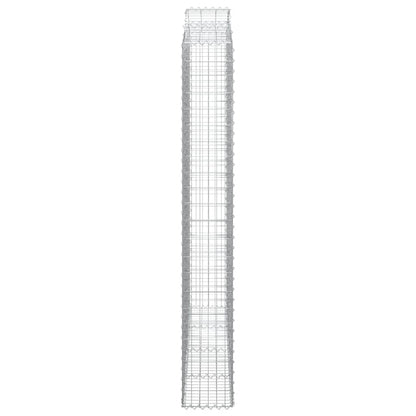 Schanskorven 2 st gewelfd 200x30x220/240 cm ijzer 2 200 x 30 x 220/240 cm