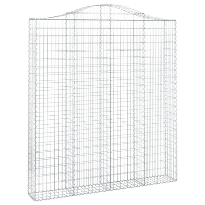 Schanskorven 3 st gewelfd 200x30x220/240 cm ijzer 3 200 x 30 x 220/240 cm