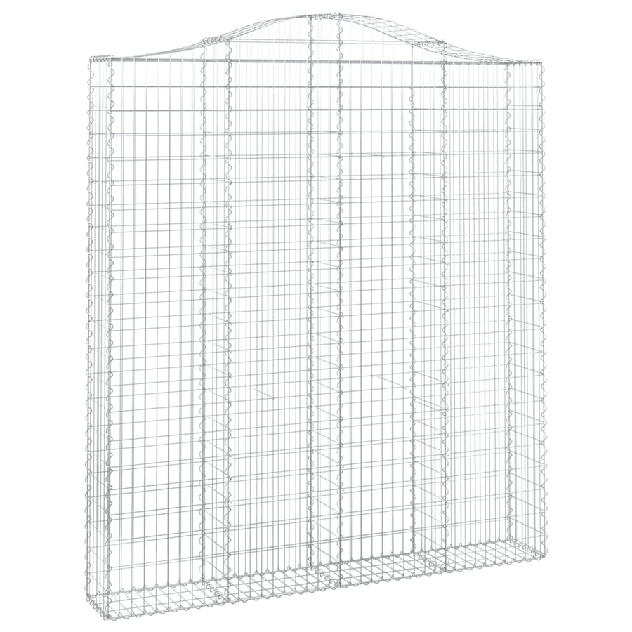 Schanskorven 3 st gewelfd 200x30x220/240 cm ijzer 3 200 x 30 x 220/240 cm