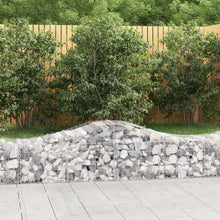 Schanskorven 2 st gewelfd 200x50x40/60 cm gegalvaniseerd ijzer 2 200 x 50 x 40/60 cm