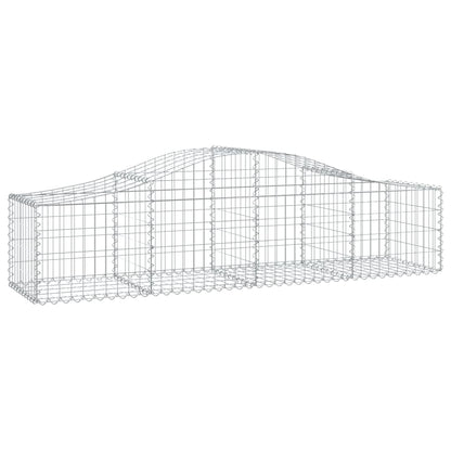 Schanskorven 3 st gewelfd 200x50x40/60 cm gegalvaniseerd ijzer 3 200 x 50 x 40/60 cm