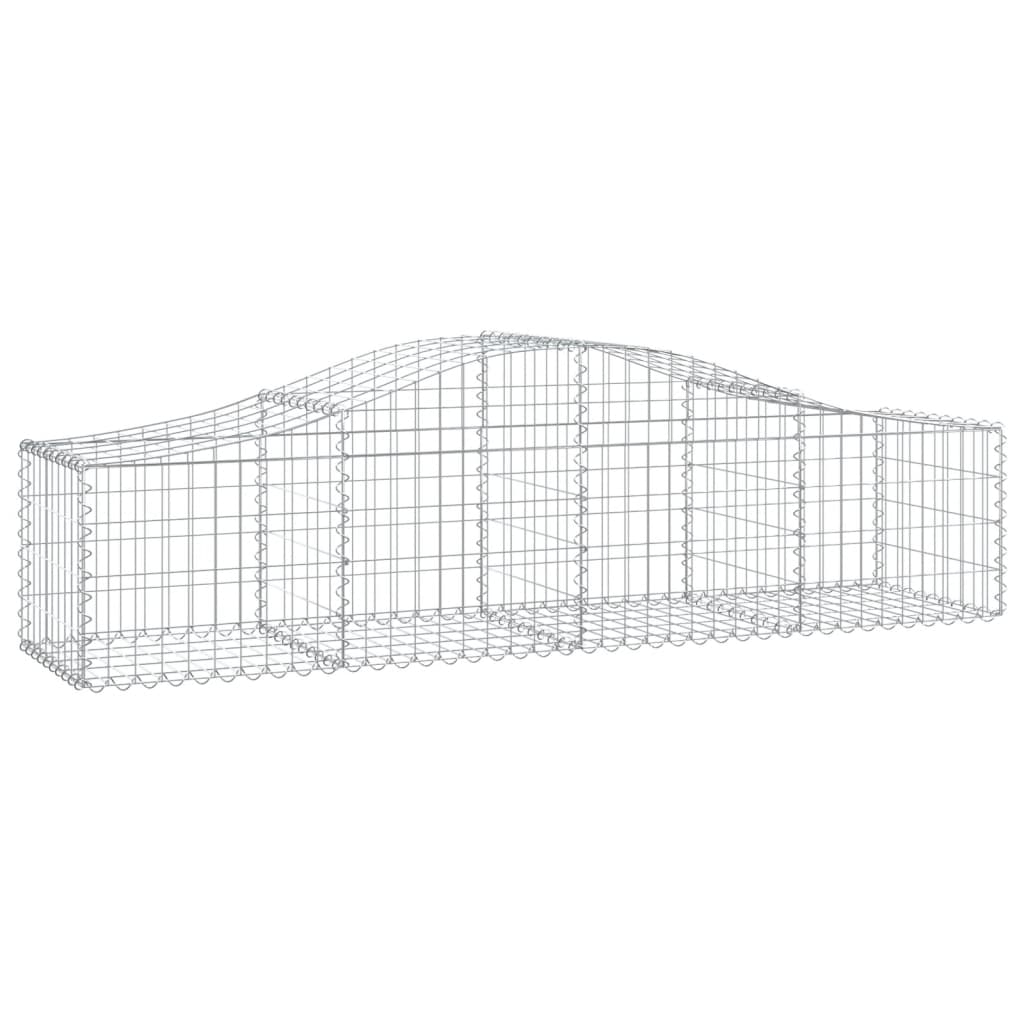 Schanskorven 13 st gewelfd 200x50x40/60 cm gegalvaniseerd ijzer 13 200 x 50 x 40/60 cm
