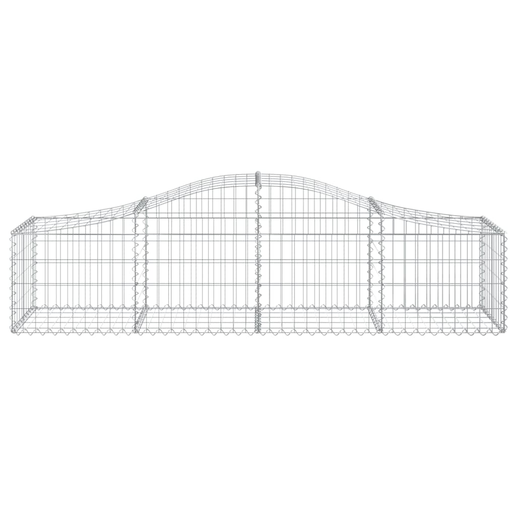 Schanskorven 13 st gewelfd 200x50x40/60 cm gegalvaniseerd ijzer 13 200 x 50 x 40/60 cm
