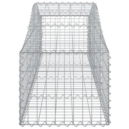 Schanskorven 15 st gewelfd 200x50x40/60 cm gegalvaniseerd ijzer 15 200 x 50 x 40/60 cm