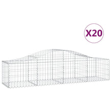 Schanskorven 20 st gewelfd 200x50x40/60 cm ijzer 20 200 x 50 x 40/60 cm