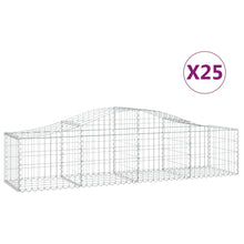 Schanskorven 25 st gewelfd 200x50x40/60 cm ijzer 25 200 x 50 x 40/60 cm