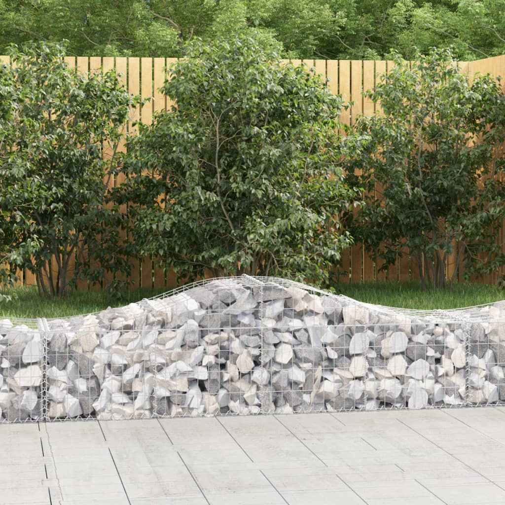 Schanskorven 25 st gewelfd 200x50x40/60 cm ijzer 25 200 x 50 x 40/60 cm