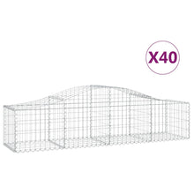 Schanskorven 40 st gewelfd 200x50x40/60 cm ijzer 40 200 x 50 x 40/60 cm