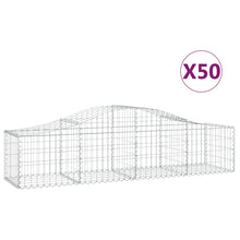 Schanskorven 50 st gewelfd 200x50x40/60 cm ijzer 50 200 x 50 x 40/60 cm