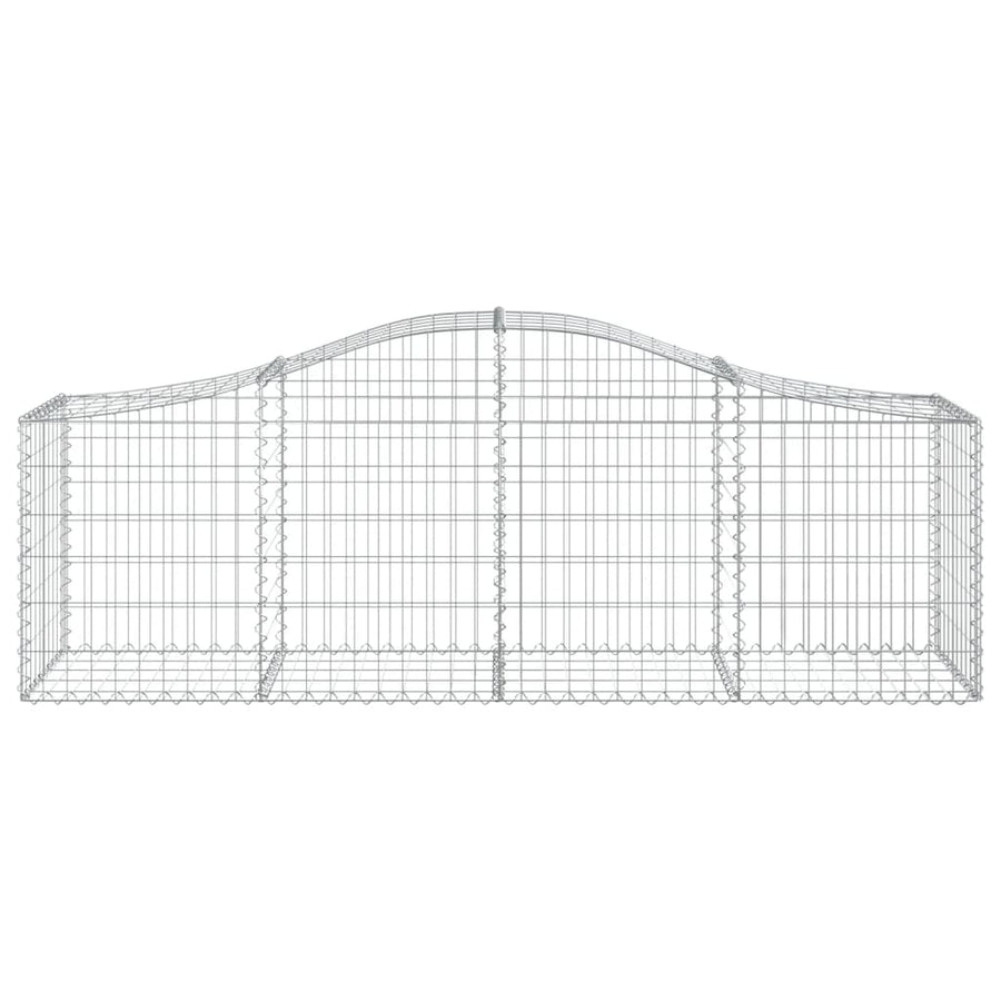 Schanskorven 11 st gewelfd 200x50x60/80 cm gegalvaniseerd ijzer 11 200 x 50 x 60/80 cm