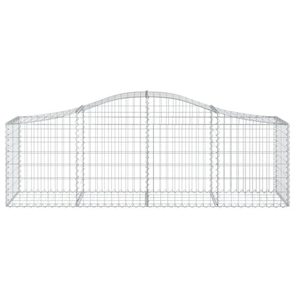 Schanskorven 12 st gewelfd 200x50x60/80 cm gegalvaniseerd ijzer 12 200 x 50 x 60/80 cm