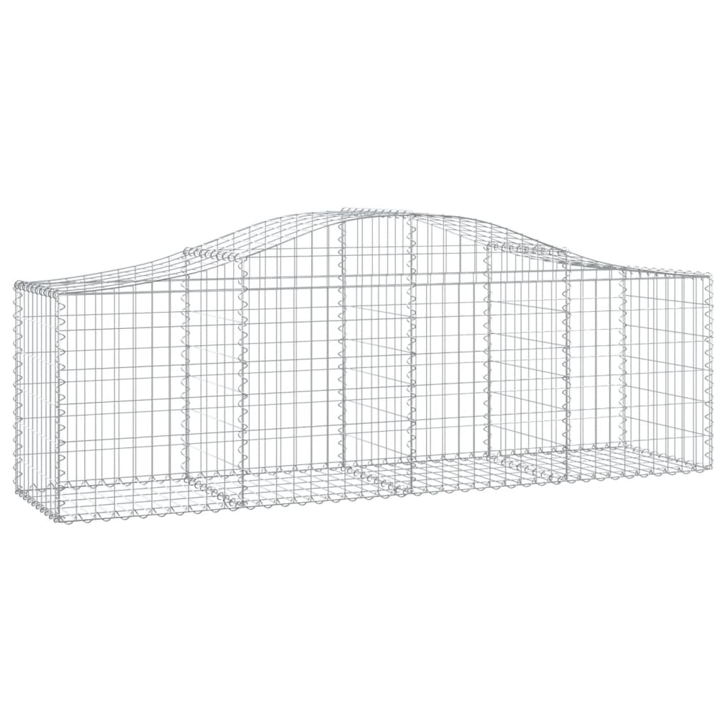 Schanskorven 13 st gewelfd 200x50x60/80 cm gegalvaniseerd ijzer 13 200 x 50 x 60/80 cm