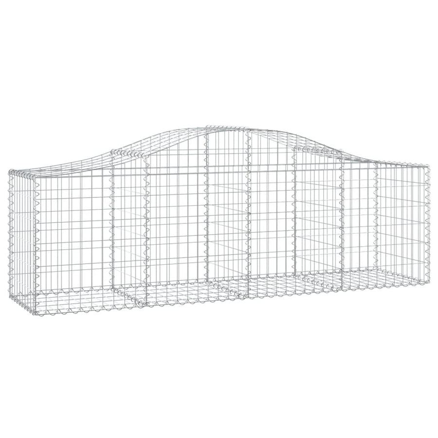 Schanskorven 13 st gewelfd 200x50x60/80 cm gegalvaniseerd ijzer 13 200 x 50 x 60/80 cm
