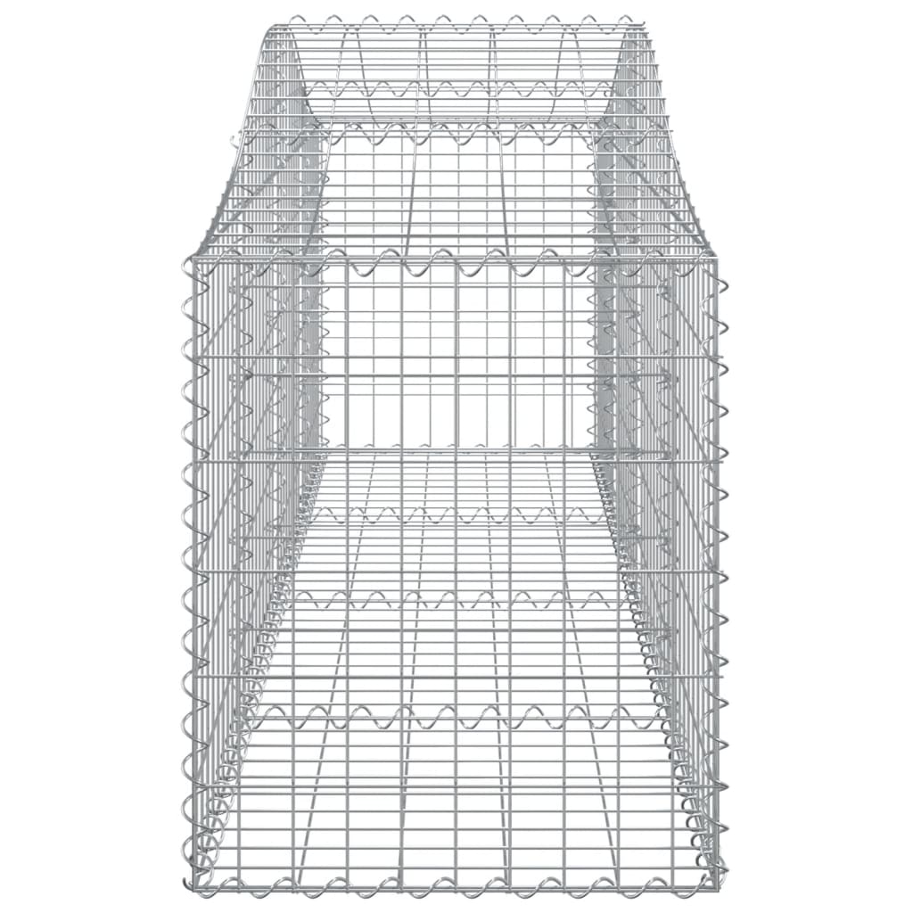 Schanskorven 13 st gewelfd 200x50x60/80 cm gegalvaniseerd ijzer 13 200 x 50 x 60/80 cm